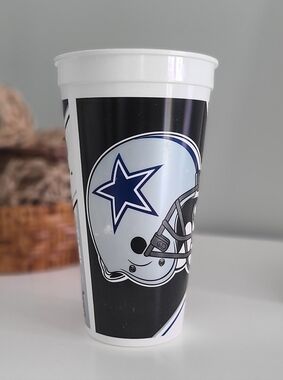 Vintage NFL Dallas Cowboys Stadium Souvenir ICEE Plastic Cup  Reusable Cup